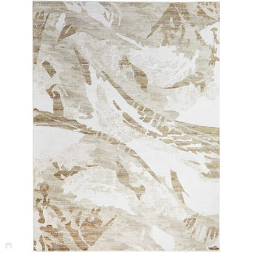 Skyline SK104 Modern Abstract Marbled Distressed Hi-Low Textured Low Profile Short-Pile Polyester Ivory/Beige Rug-Concept Looms-Rug Love - The Most Loved Rug Store